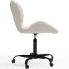 Bürostuhl mit Rädern - Drehstuhl - Bezogen mit Bouclé-Stoff - Schwarzes Wito-Gestell image 7