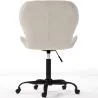 Bürostuhl mit Rädern - Drehstuhl - Bezogen mit Bouclé-Stoff - Schwarzes Wito-Gestell image 7
