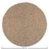 Runder Jute-Teppich - Boho Bali - 120 CM - Yuri image 7