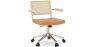 Rattan-Bürostuhl - Drehbar - Goner image 7