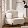 Design-Sessel - Bezogen mit Bouclé-Stoff - Baman image 7