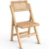 Klappbarer Holz-Rattan-Esszimmerstuhl - Umbra image 7