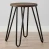 Hairpin Hocker - 42cm - Dunkles Holz und Metall  image 7