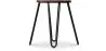 Hairpin Hocker - 42cm - Dunkles Holz und Metall  image 7