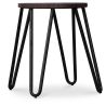 Hairpin Hocker - 42cm - Dunkles Holz und Metall  image 7