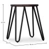 Hairpin Hocker - 42cm - Dunkles Holz und Metall  image 7