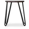Hairpin Hocker - 42cm - Dunkles Holz und Metall  image 7