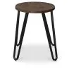 Hairpin Hocker - 42cm - Dunkles Holz und Metall  image 7