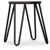Hairpin Hocker - 42cm - Dunkles Holz und Metall  image 7