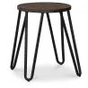 Hairpin Hocker - 42cm - Dunkles Holz und Metall  image 7