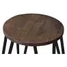 Hairpin Hocker - 42cm - Dunkles Holz und Metall  image 7