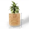 Runder Bodenpflanztopf - Boho-Stil - 28 CM - Laers image 7