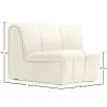 Gebogenes Modulsofa - Bezug aus Bouclé-Stoff - Herridon image 7