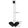 Hängelampe - 2 LED-Spots - Dual image 7