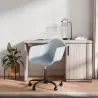Bürostuhl mit Armlehnen - Drehstuhl mit Rollen - Weston Schwarz Gestell image 7