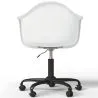 Bürostuhl mit Armlehnen - Drehstuhl mit Rollen - Weston Schwarz Gestell image 7