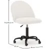 Gepolsterter Bürostuhl - Bouclé - Evelyne image 7