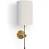 Wandleuchte aus goldenem Metall - Vintage - Heart image 7
