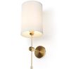 Wandleuchte aus goldenem Metall - Vintage - Heart image 7