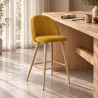 Gepolsterter Hocker aus Stoff - skandinavisches Design - 66cm - Evelyne image 7