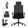  Ergonomischer Bürostuhl mit Rollen und Armlehnen - Pebbles image 7