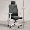 Ergonomischer Bürostuhl mit Rollen und Armlehnen - Ergal image 7
