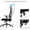Ergonomischer Bürostuhl mit Rollen und Armlehnen - Ergal image 7