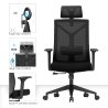 Ergonomischer Bürostuhl mit Rollen und Armlehnen - Ergal image 7