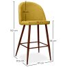 Polsterhocker aus Stoff - Skandinavisches Design - 66cm- Evelyne image 7