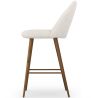 Hocker mit Bouclé-Stoff gepolstert - Skandinavisches Design - 66cm - Evelyne image 7