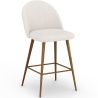 Hocker mit Bouclé-Stoff gepolstert - Skandinavisches Design - 66cm - Evelyne image 7