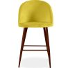 Samtgepolsterter Hocker - Skandinavisches Design - 66cm - Evelyne image 7