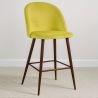 Samtgepolsterter Hocker - Skandinavisches Design - 66cm - Evelyne image 7