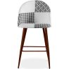 Patchwork-Polsterhocker - Skandinavischer Stil - Schwarz und Weiß - 66cm - Evelyne image 7