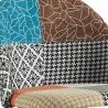 Gepolsterter Hocker im Patchwork-Stil - Skandinavischer Stil - 66cm -  Evelyne  image 7