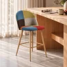 Gepolsterter Hocker im Patchwork-Stil - Skandinavischer Stil - 66cm - Evelyne image 7