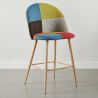 Gepolsterter Hocker im Patchwork-Stil - Skandinavischer Stil - 66cm - Evelyne image 7