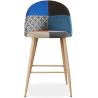 Gepolsterter Hocker im Patchwork-Stil - Skandinavischer Stil - 66cm - Evelyne image 7