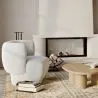 Gepolsterter Sessel - Bouclé-Stoff Lounge-Sessel - Magnolia image 7