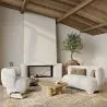 Gepolsterter Sessel - Bouclé-Stoff Lounge-Sessel - Magnolia image 7