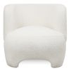 Gepolsterter Sessel - Bouclé-Stoff Lounge-Sessel - Magnolia image 7