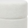Runder Pouf bezogen mit Bouclé-Stoff - Gabby image 7