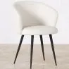Gepolsterter Esszimmerstuhl aus Bouclé - Detra image 7