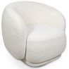 Gepolsterter Sessel aus Bouclé-Stoff - Gebogenes Design - Drisela image 7