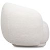 Gepolsterter Sessel aus Bouclé-Stoff - Gebogenes Design - Drisela image 7