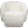 Gepolsterter Sessel aus Bouclé-Stoff - Gebogenes Design - Drisela image 7