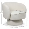 Sessel Bezogen mit Bouclé-Stoff - Gebogenes Design - Dresa image 7