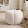Runder Hocker Gepolstert mit Bouclé-Stoff - Posera image 7