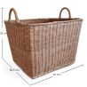 Rattankorb mit Griffen - 45x35CM - Luisa image 7
