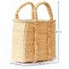 Korb aus Naturfasern mit Griffen - 30x25CM - Haret image 7